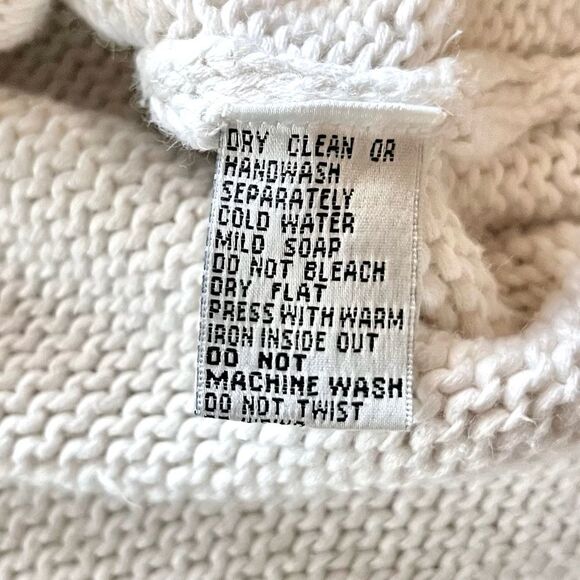 Michael Simon Chunky Knit Sweater Cream Black Cheetah Spots Vintage Small - Picture 3 of 6